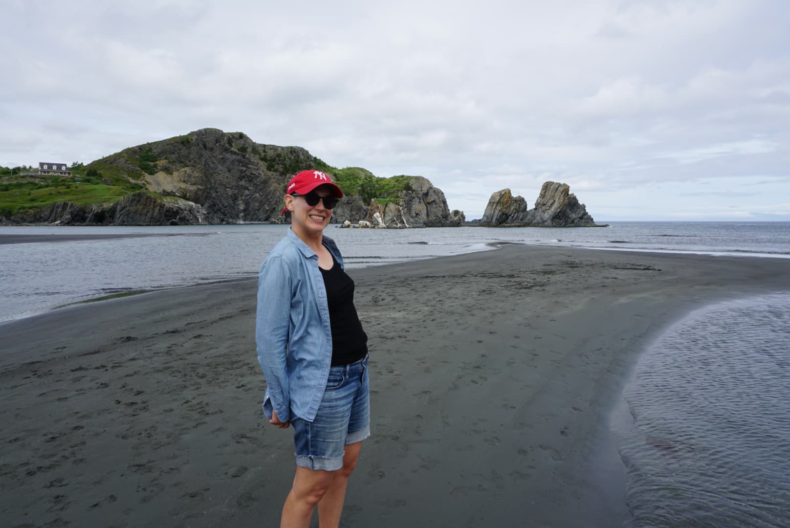 Carla standing in the Salmon Cove